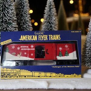 Gilbert American Flyer 6-48821 S Gauge 3/16 Scale Christmas Reefer Plays 12 Song